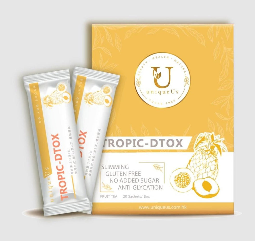 uniqueUs Tropic-Dtox 排毒瘦身益生菌沖劑 (粉狀 菠蘿味)